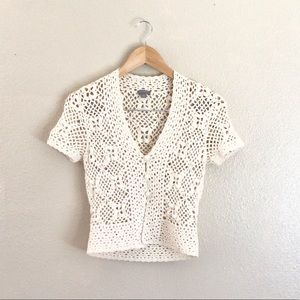 Y2K Vintage Knit Cropped Sweater Top